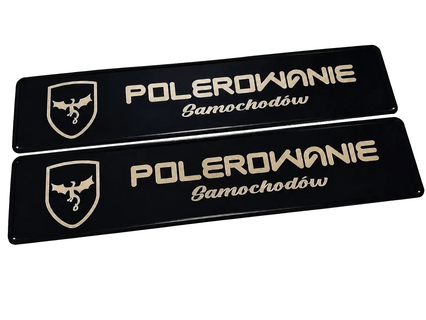Przykładowe realizacje tablic z własnym logo